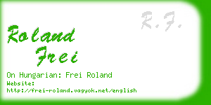 roland frei business card